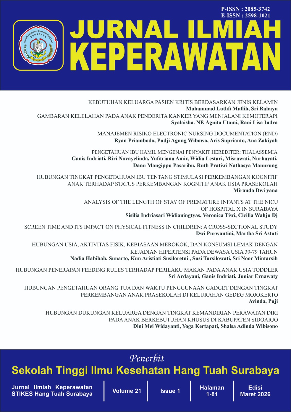 					View Vol. 21 No. 1 (2026): March Edition
				